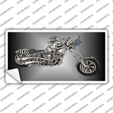Chopper Skull Novelty Sticker Decal