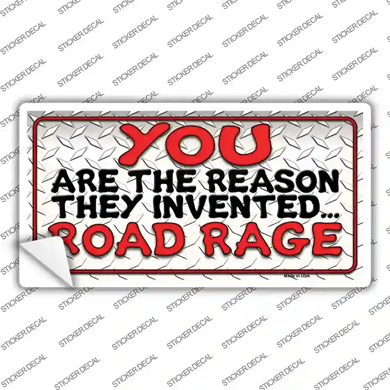 Invented Road Rage Novelty Sticker Decal