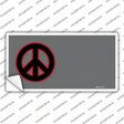 Peace Symbol Offset Novelty Sticker Decal