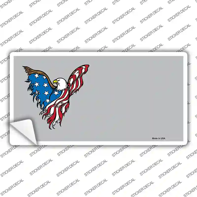 American Eagle Offset Novelty Sticker Decal