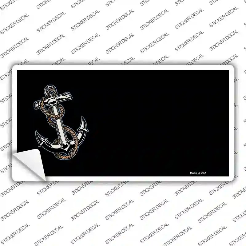 Anchor Offset Novelty Sticker Decal