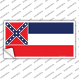 Original Mississippi Flag Novelty Sticker Decal