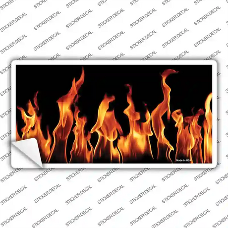 Flames Customizable Novelty Sticker Decal