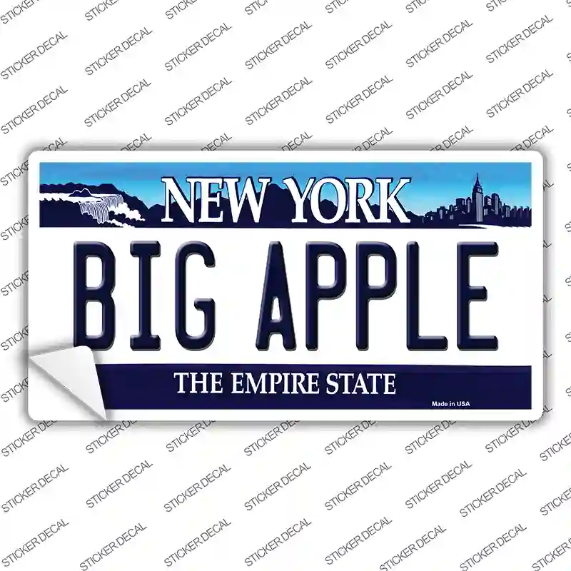 Big Apple New York Background Novelty Sticker Decal