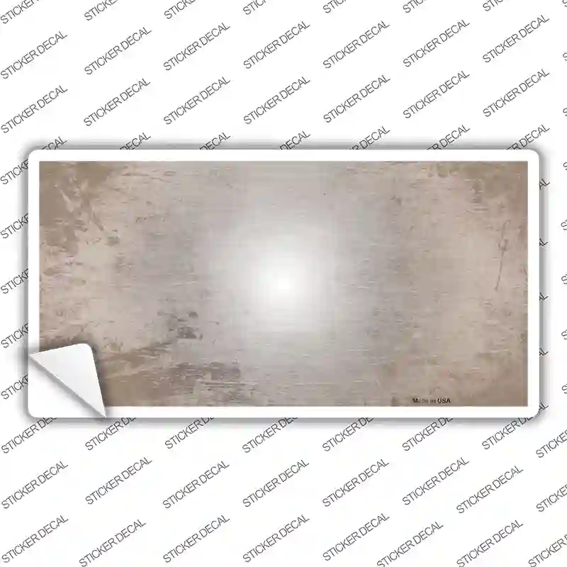 Tan White Fade Scratched Novelty Sticker Decal