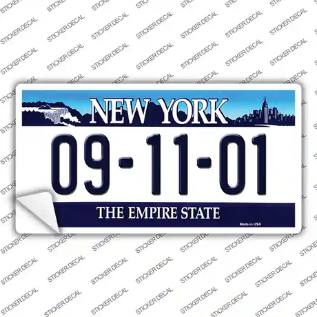 9 11 01 New York Novelty Sticker Decal