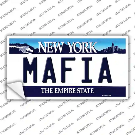 Mafia New York Background Novelty Sticker Decal