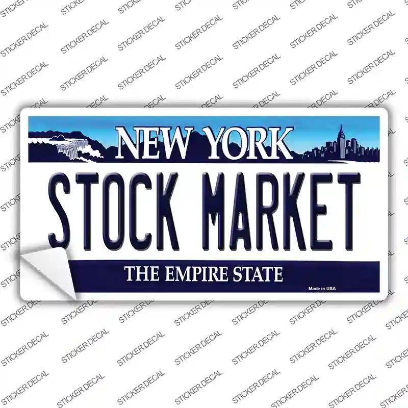 Stock Market New York Background Novelty Sticker Decal