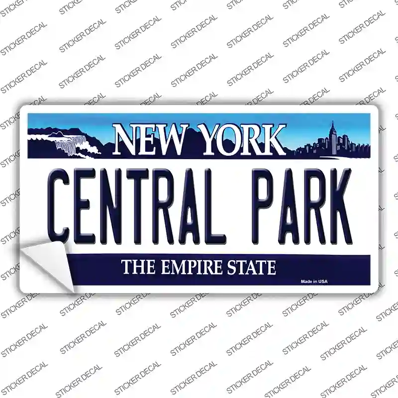 Central Park New York Background Novelty Sticker Decal