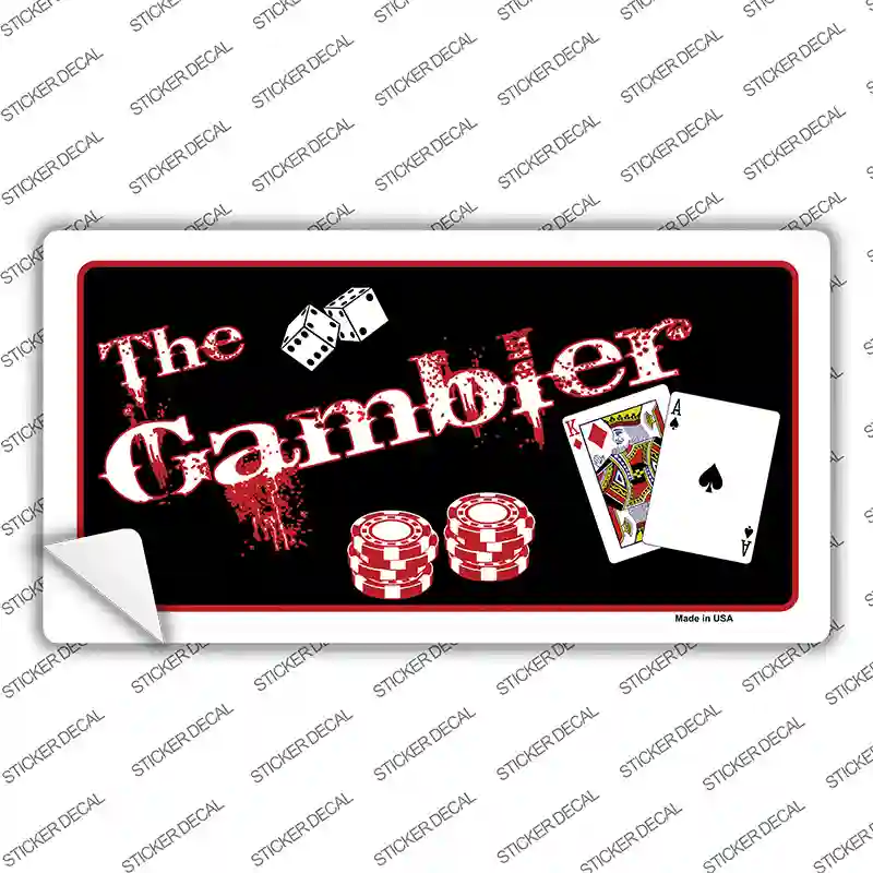 Gambler Novelty Sticker Decal