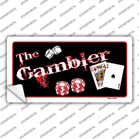Gambler Novelty Sticker Decal