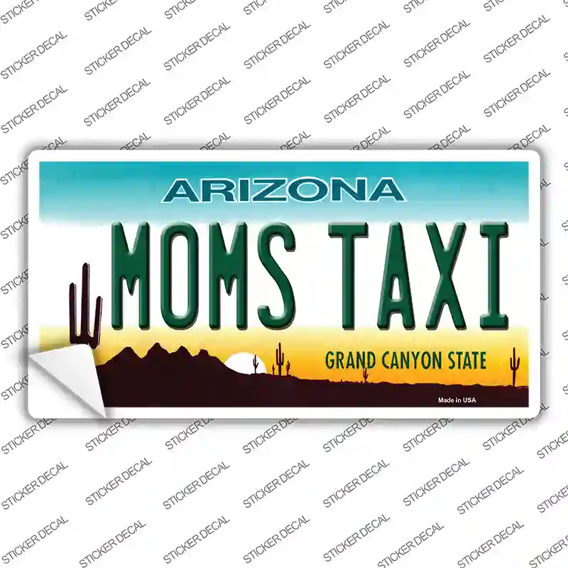 Moms Taxi Arizona Novelty Sticker Decal