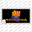Arizona Flag Filled State Outline Novelty Sticker Decal