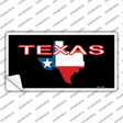 Texas Filled State Flag Novelty Sticker Decal