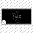 Peace Fingers Novelty Sticker Decal