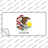 Illinois State Flag Novelty Sticker Decal