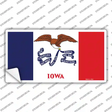 Iowa State Flag Novelty Sticker Decal