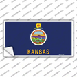 Kansas State Flag Novelty Sticker Decal