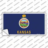 Kansas State Flag Novelty Sticker Decal