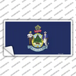 Maine State Flag Novelty Sticker Decal