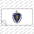 Massachusetts State Flag Novelty Sticker Decal