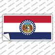 Missouri State Flag Novelty Sticker Decal