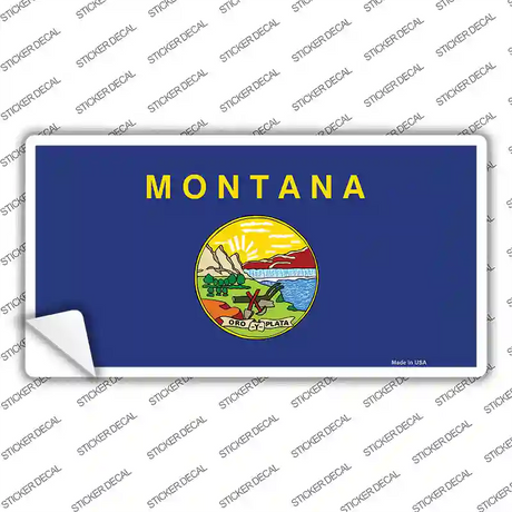 Montana State Flag Novelty Sticker Decal
