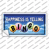 Happiness Is Yelling Bingo Novelty Sticker Decal