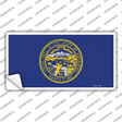 Nebraska State Flag Novelty Sticker Decal