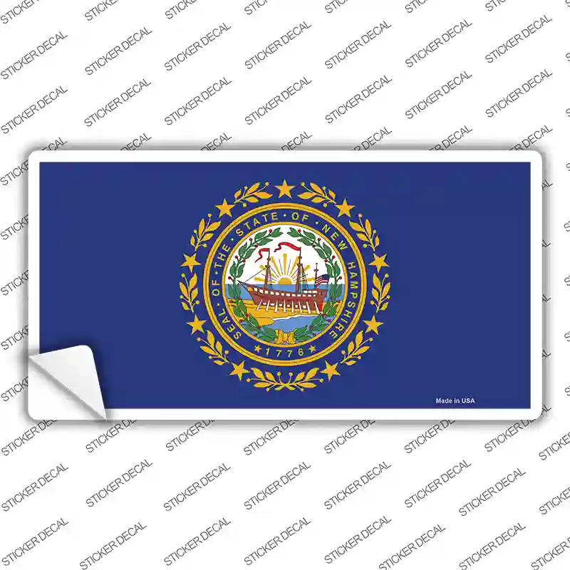 New Hampshire State Flag Novelty Sticker Decal