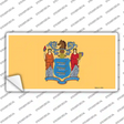 New Jersey State Flag Novelty Sticker Decal