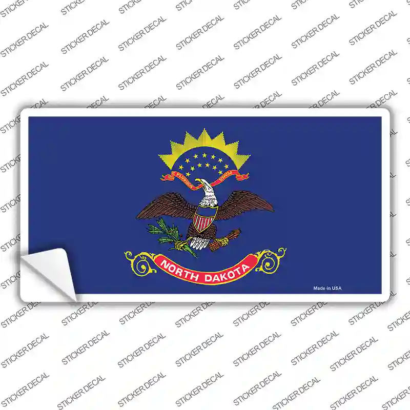 North Dakota State Flag Novelty Sticker Decal