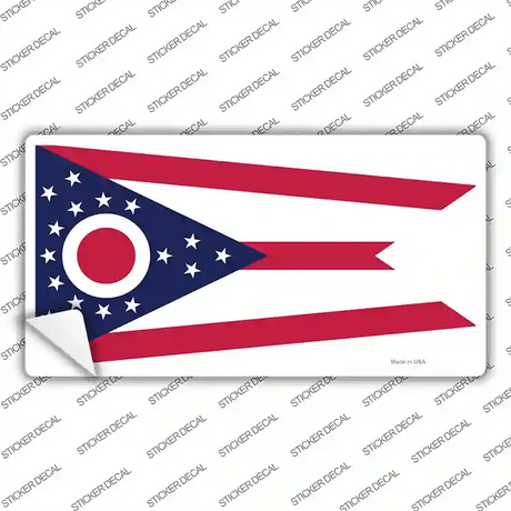 Ohio State Flag Novelty Sticker Decal