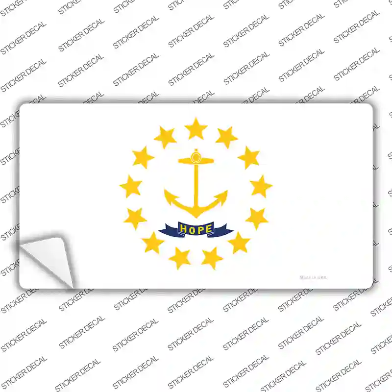 Rhode Island State Flag Novelty Sticker Decal