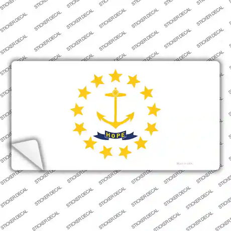 Rhode Island State Flag Novelty Sticker Decal