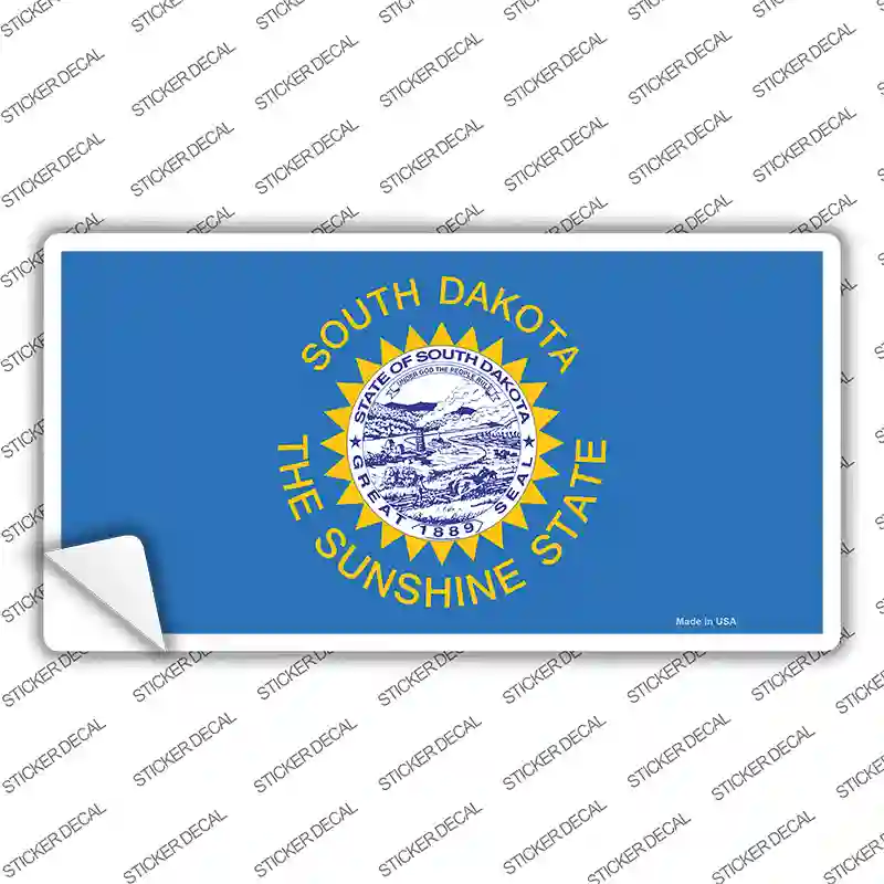 South Dakota State Flag Novelty Sticker Decal