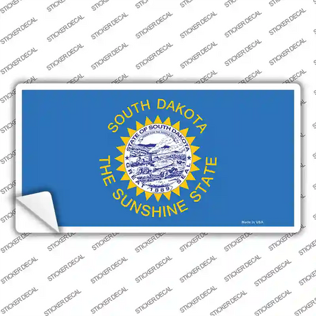 South Dakota State Flag Novelty Sticker Decal