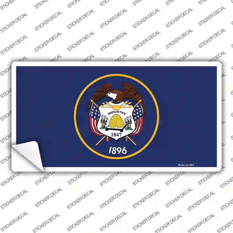 Utah State Flag Novelty Sticker Decal