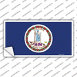 Virginia State Flag Novelty Sticker Decal