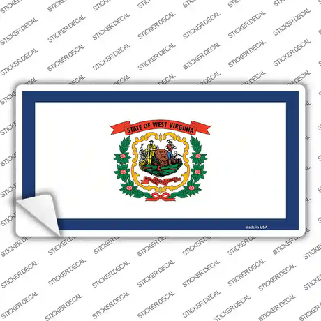 West Virginia State Flag Novelty Sticker Decal