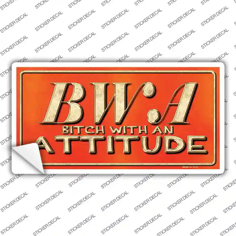 B.W.A. Novelty Sticker Decal