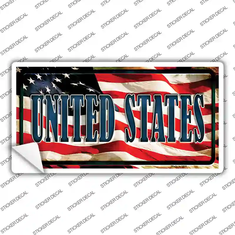 United States Flag Novelty Sticker Decal
