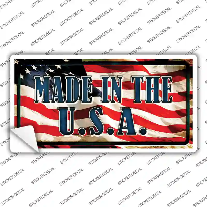 Made In The USA Novelty Sticker Decal