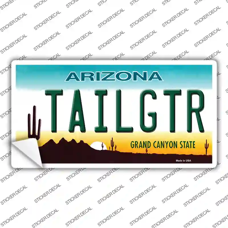 Tailgtr Arizona Novelty Sticker Decal