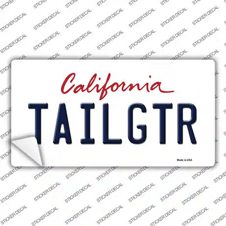 Tailgtr California Novelty Sticker Decal