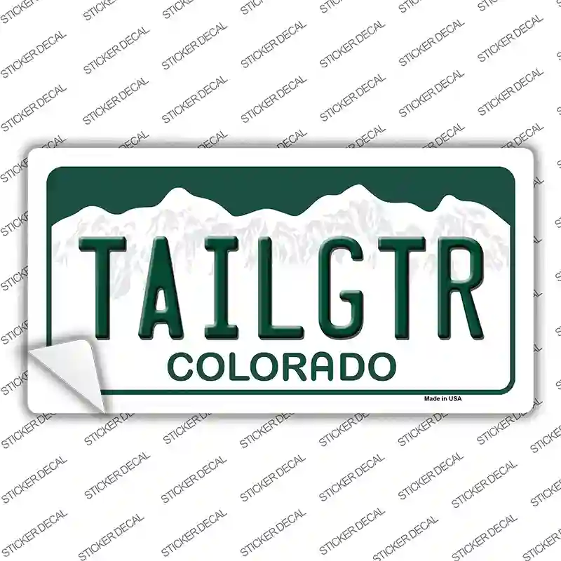 Tailgtr Colorado Novelty Sticker Decal