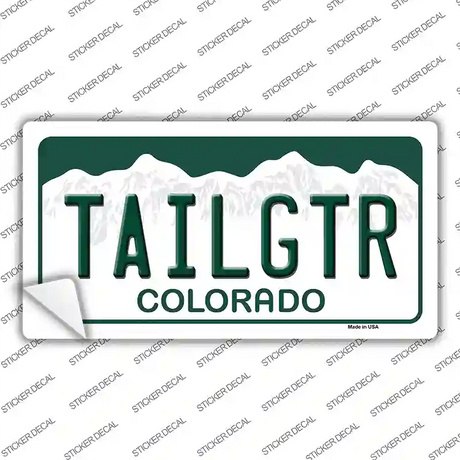 Tailgtr Colorado Novelty Sticker Decal