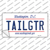 Tailgtr Washington DC Novelty Sticker Decal