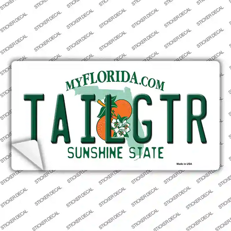 Tailgtr Florida Novelty Sticker Decal
