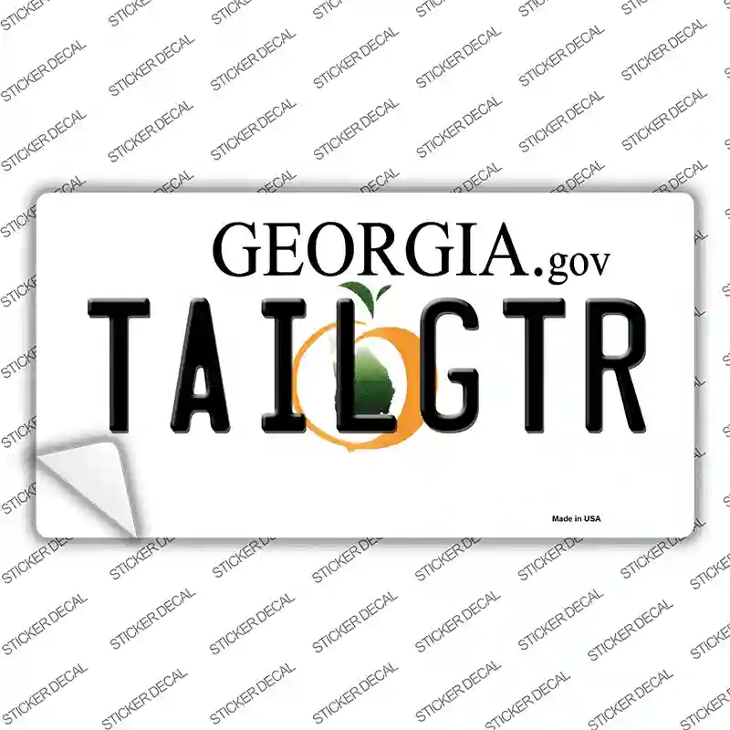 Tailgtr Georgia Novelty Sticker Decal